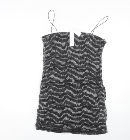 Topshop Women's Black Slip Dress Size 16
