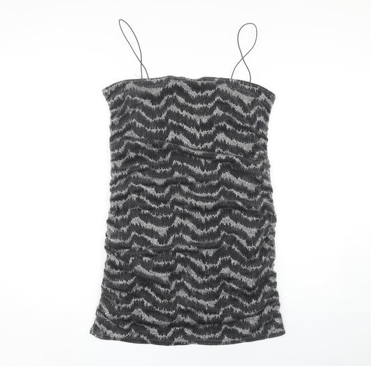Topshop Women's Black Slip Dress Size 16