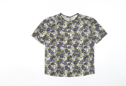 Womens UK Size 6 NEXT Multicoloured Basic T-Shirt