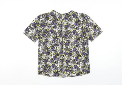 Womens UK Size 6 NEXT Multicoloured Basic T-Shirt