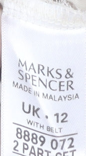 Womens UK Size 12 Marks and Spencer Beige Tunic Blouse