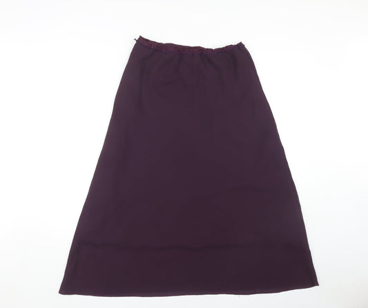 Bonmarché Women's Long Purple Skirt, Size 12