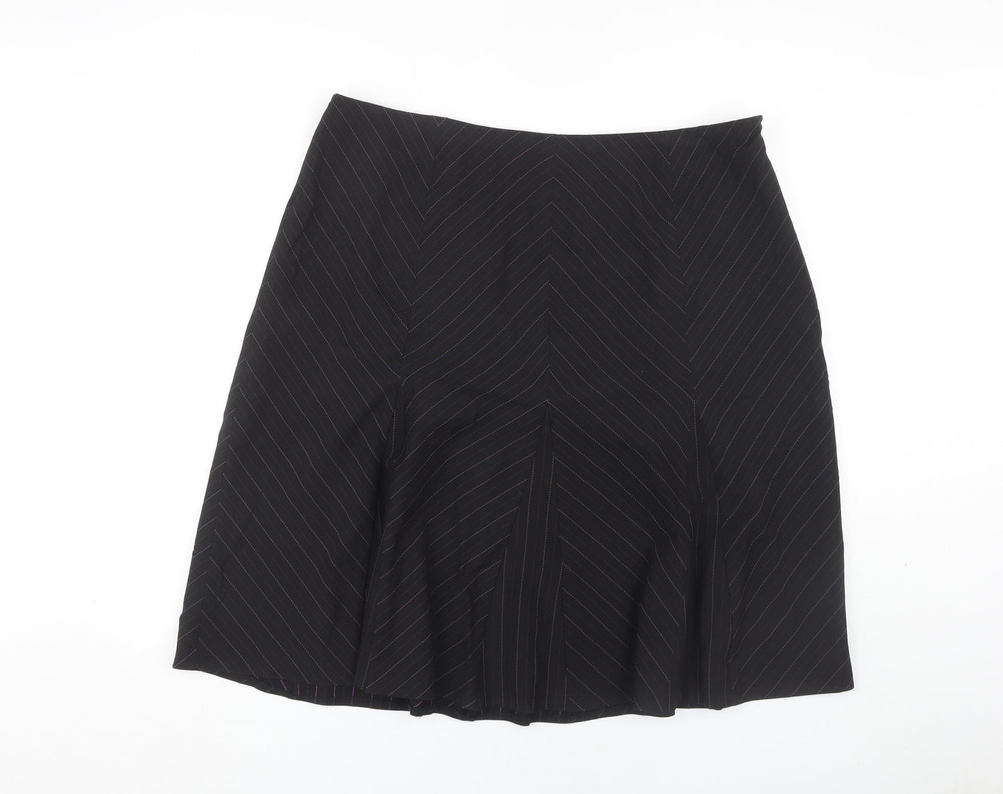 Bonmarché Women's Black A-Line Skirt, Size 20, Elegant Style