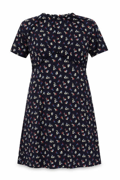 Marks and Spencer Floral A-Line Dress, Size 14, Multicoloured