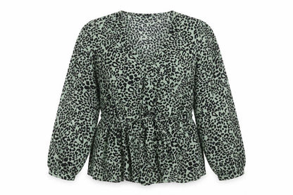 Womens UK Size 18 Marks and Spencer Green Tunic Blouse