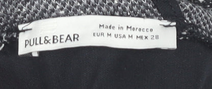 Pull & Bear Women's Black Check Pinafore Dress M