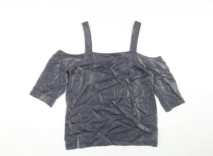 Womens UK Size 12 NEXT Black Camisole Blouse