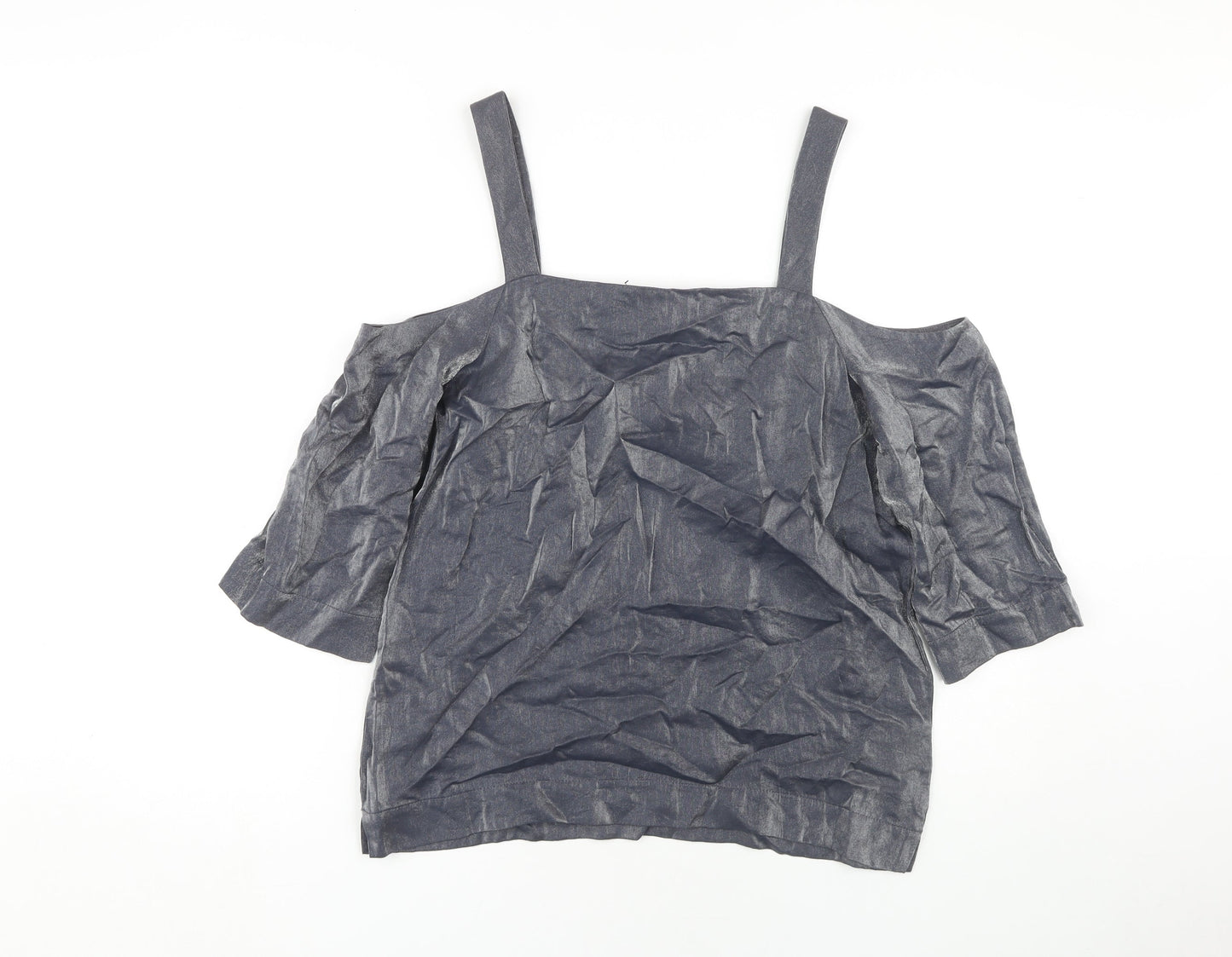 Womens UK Size 12 NEXT Black Camisole Blouse