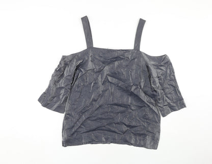 Womens UK Size 12 NEXT Black Camisole Blouse