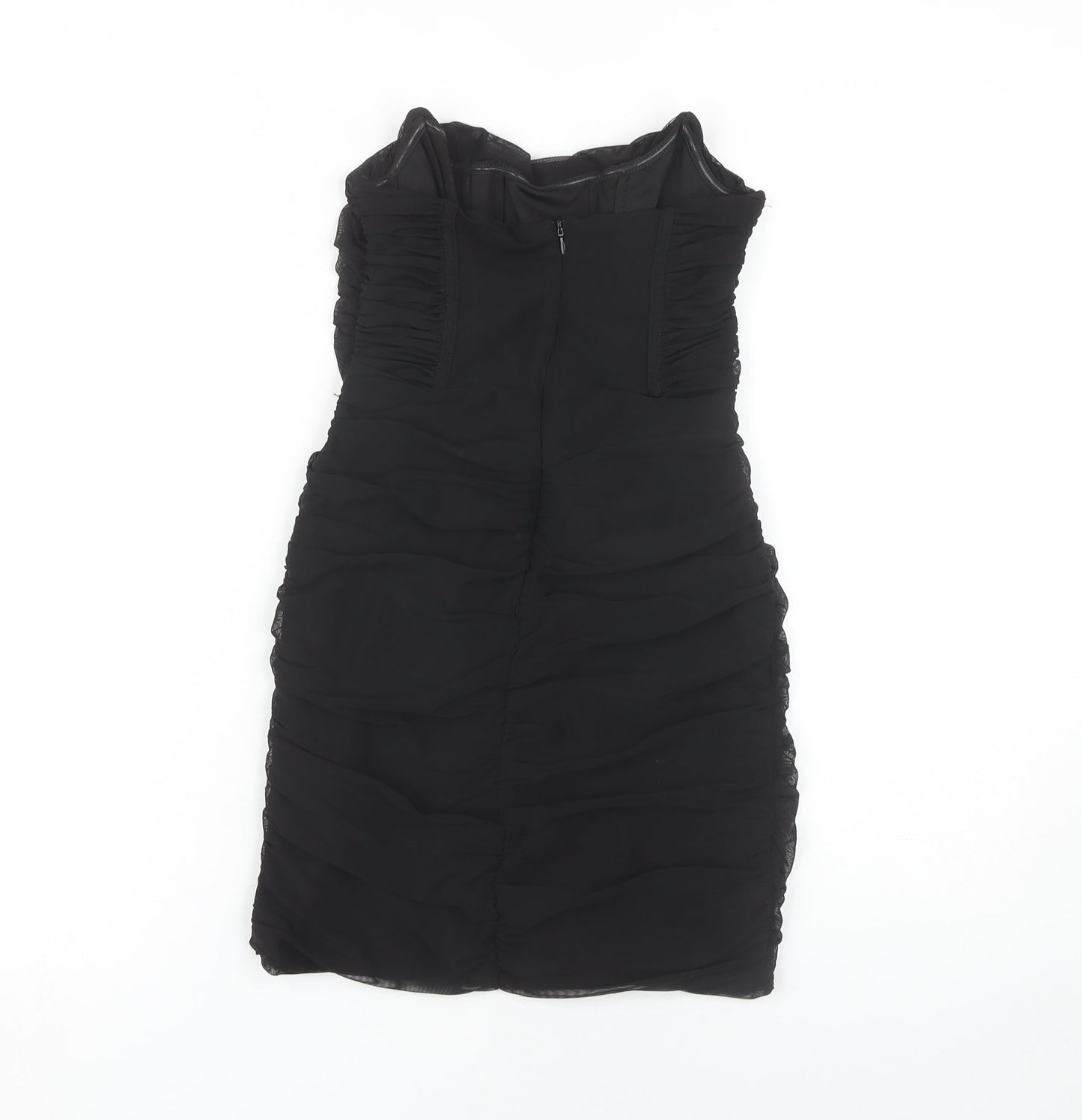 Bershka Women's Black Midi Bodycon Dress, Size M