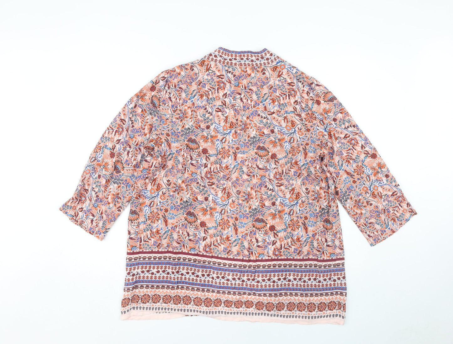 M&Co Women's Multicoloured Size 10 Kimono Blouse