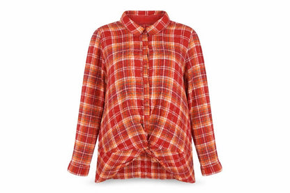 Womens UK Size 12 NEXT Red Basic Button-Up