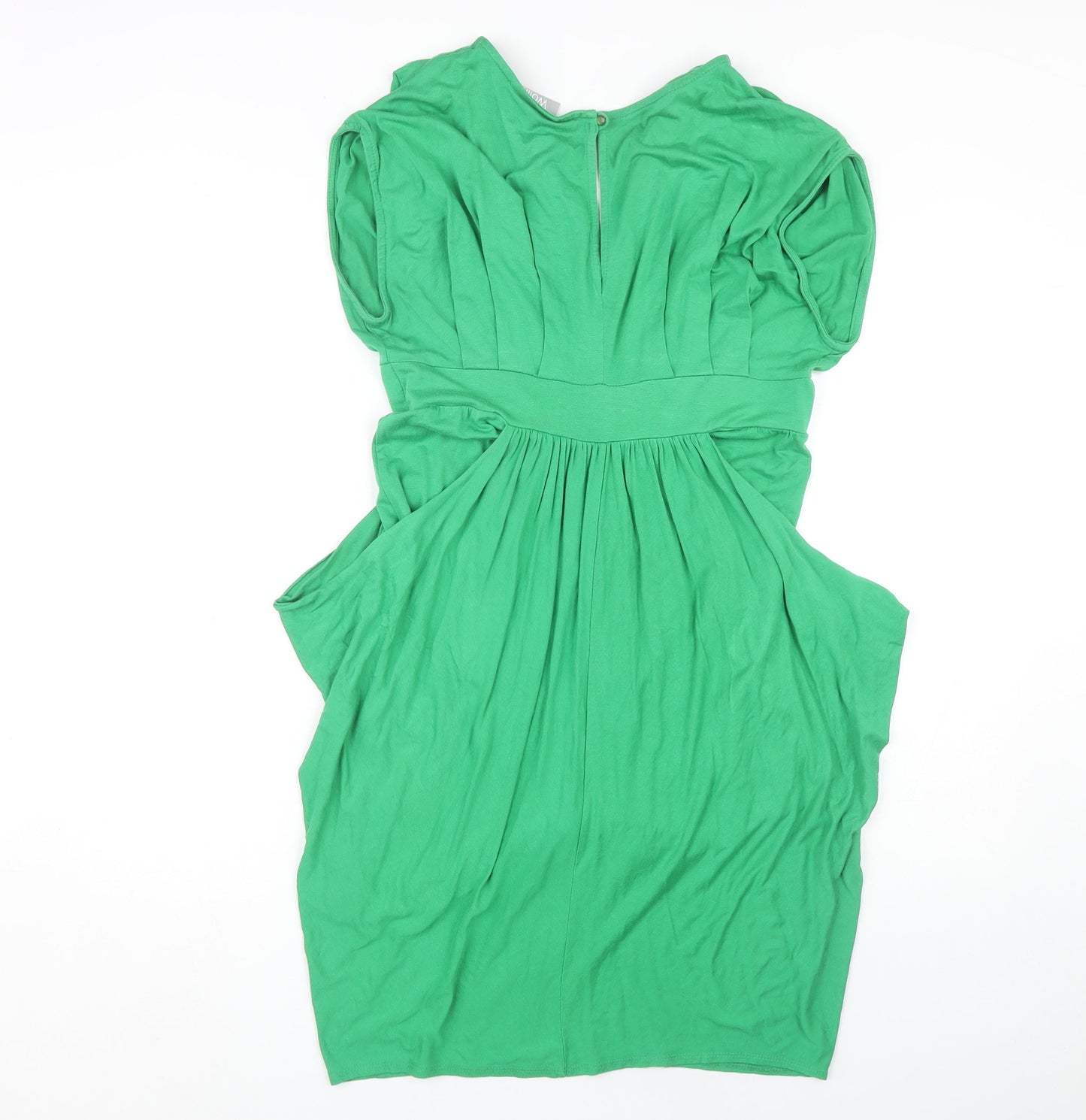 Wallis Women's Green Dress, Size 12, Elegant Zip Close