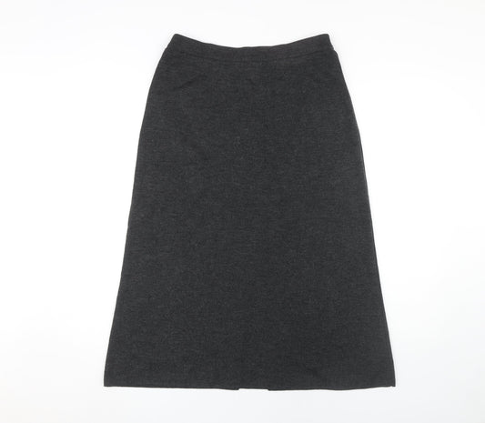 Marks & Spencer Women's Grey Wool Blend Midi Skirt