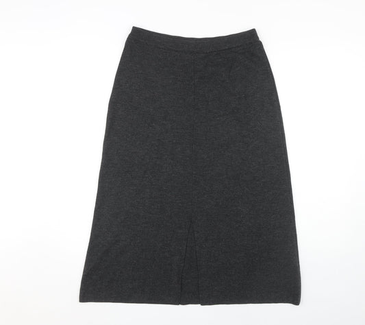 Marks & Spencer Women's Grey Wool Blend Midi Skirt