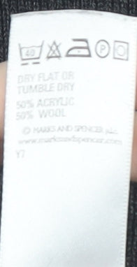 Marks & Spencer Women's Grey Wool Blend Midi Skirt