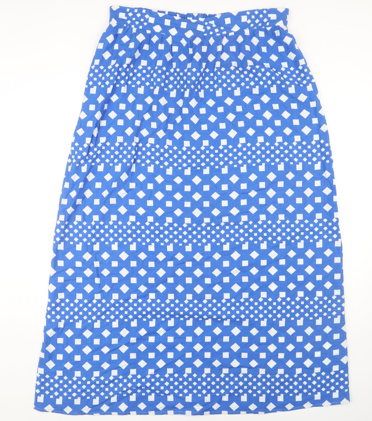 Next Women's Blue Geometric Skirt - Size 16