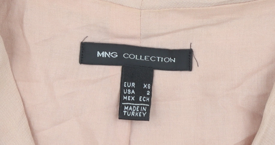 MNG Collection Women's Beige & Black Sleeveless Sheath Dress in XS