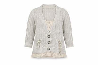 Womens UK Size 14 NEXT Beige Cardigan Jumper