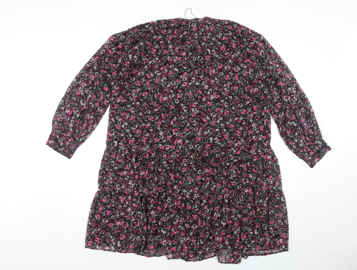 Zara Women Floral Multicoloured M Dress