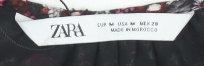 Zara Women Floral Multicoloured M Dress