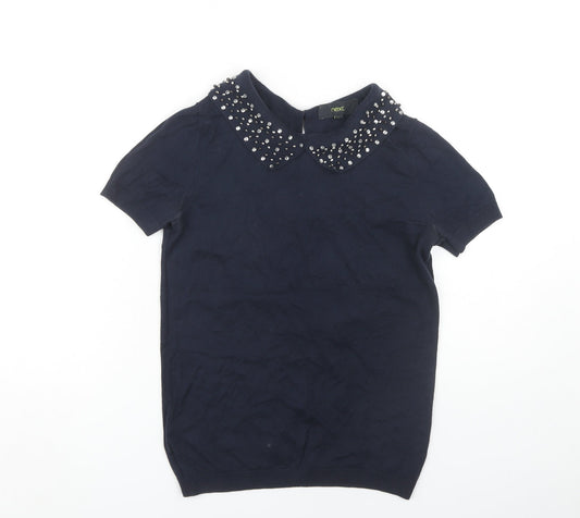 Womens UK Size 8 NEXT Navy Pullover Jumper