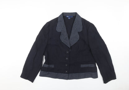 Aria Women's Blue Blazer Size 16 with Buttons