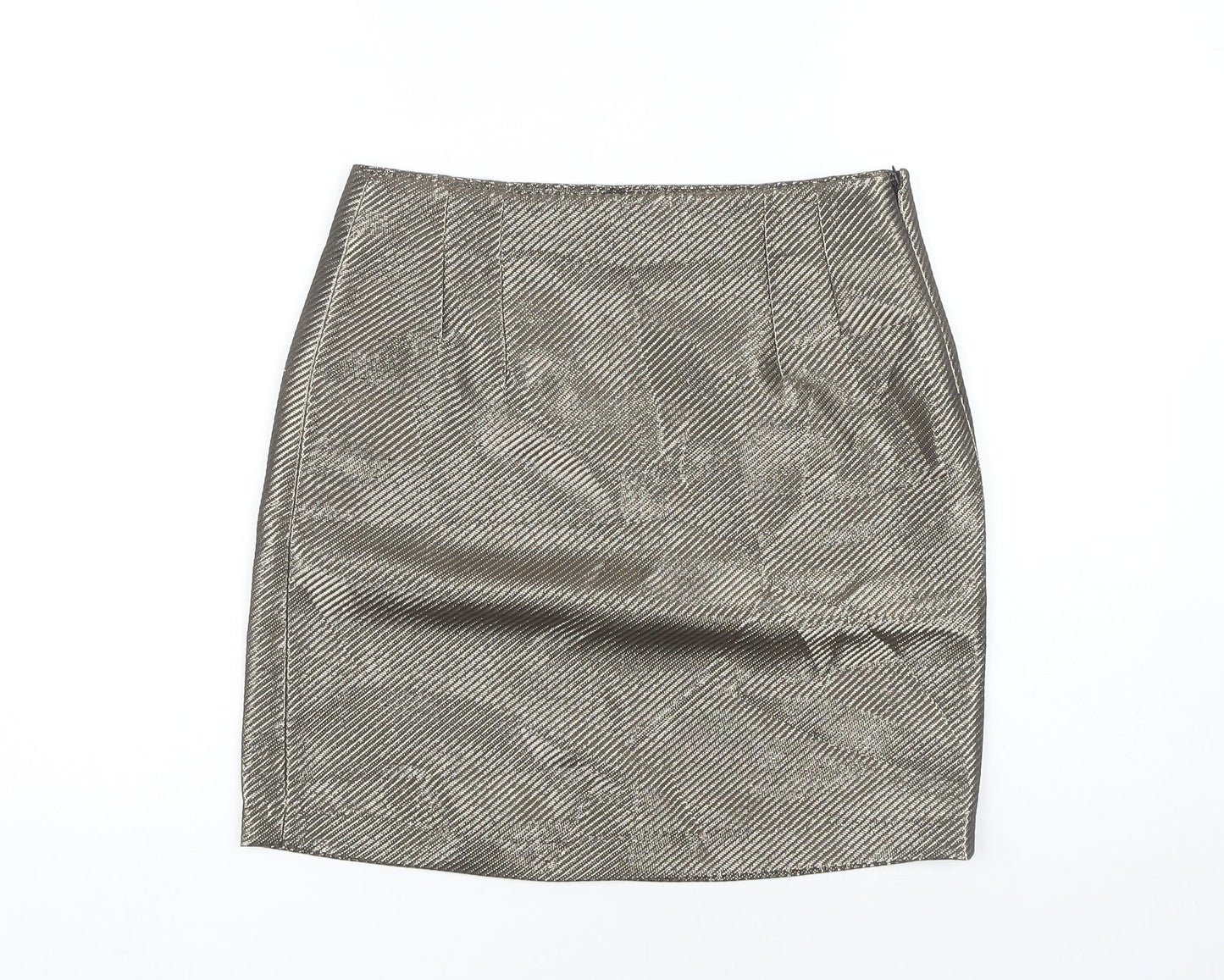 Next Women's Silver Tall Pencil Skirt Size 10T