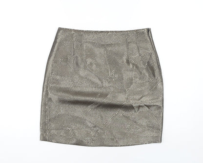 Next Women's Silver Tall Pencil Skirt Size 10T