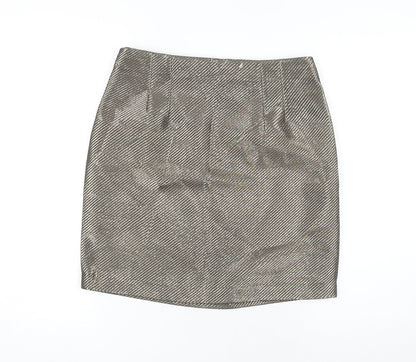 Next Women's Silver Tall Pencil Skirt Size 10T