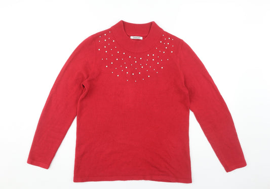 Damart Women’s Red Pullover Jumper Size 10/12