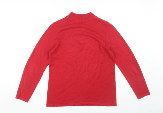 Damart Women’s Red Pullover Jumper Size 10/12