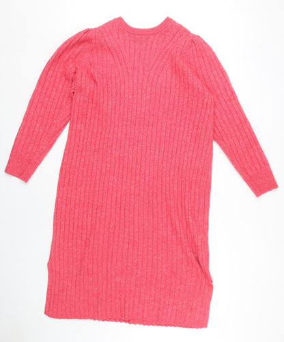 Anyday Women's Pink Jumper Dress, M, Long Sleeve