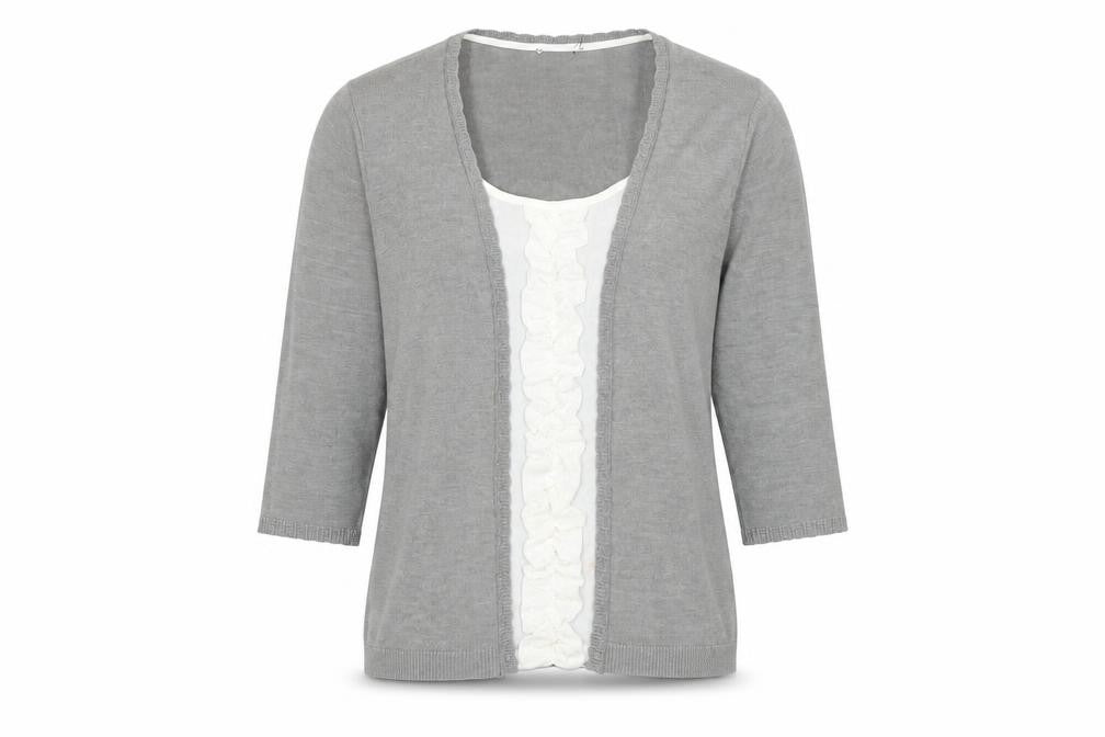 Womens UK Size 14 Marks and Spencer Grey Cardigan Jumper