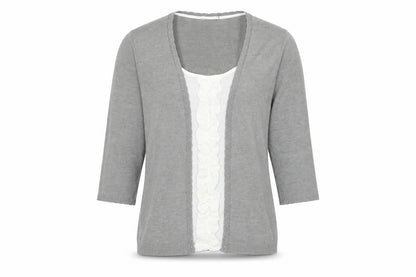 Womens UK Size 14 Marks and Spencer Grey Cardigan Jumper