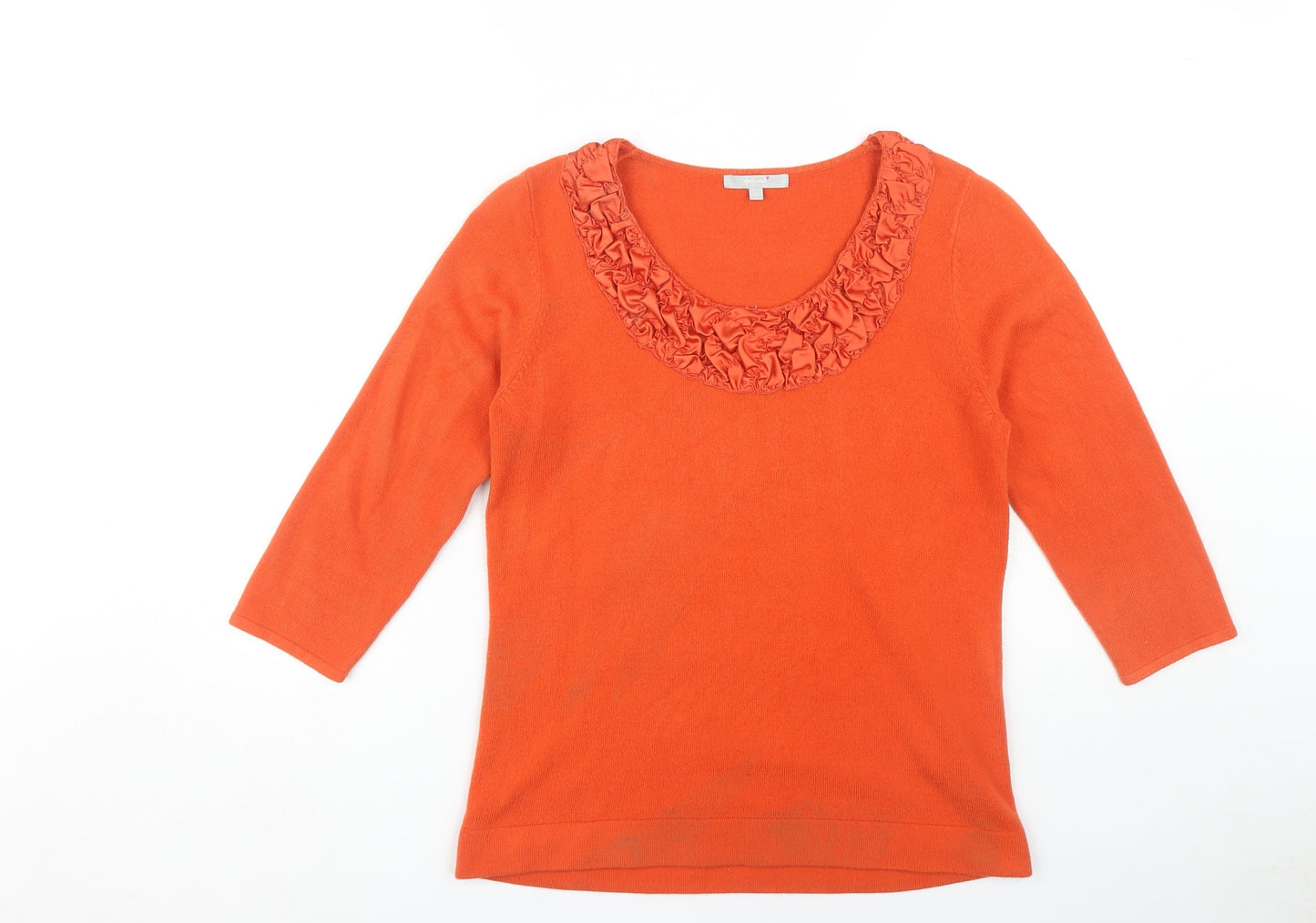 Womens UK Size 14 Marks and Spencer Orange Pullover Jumper