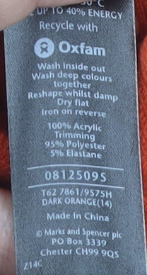 Womens UK Size 14 Marks and Spencer Orange Pullover Jumper