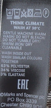 Marks and Spencer Women's Grey A-Line Skirt Size 12