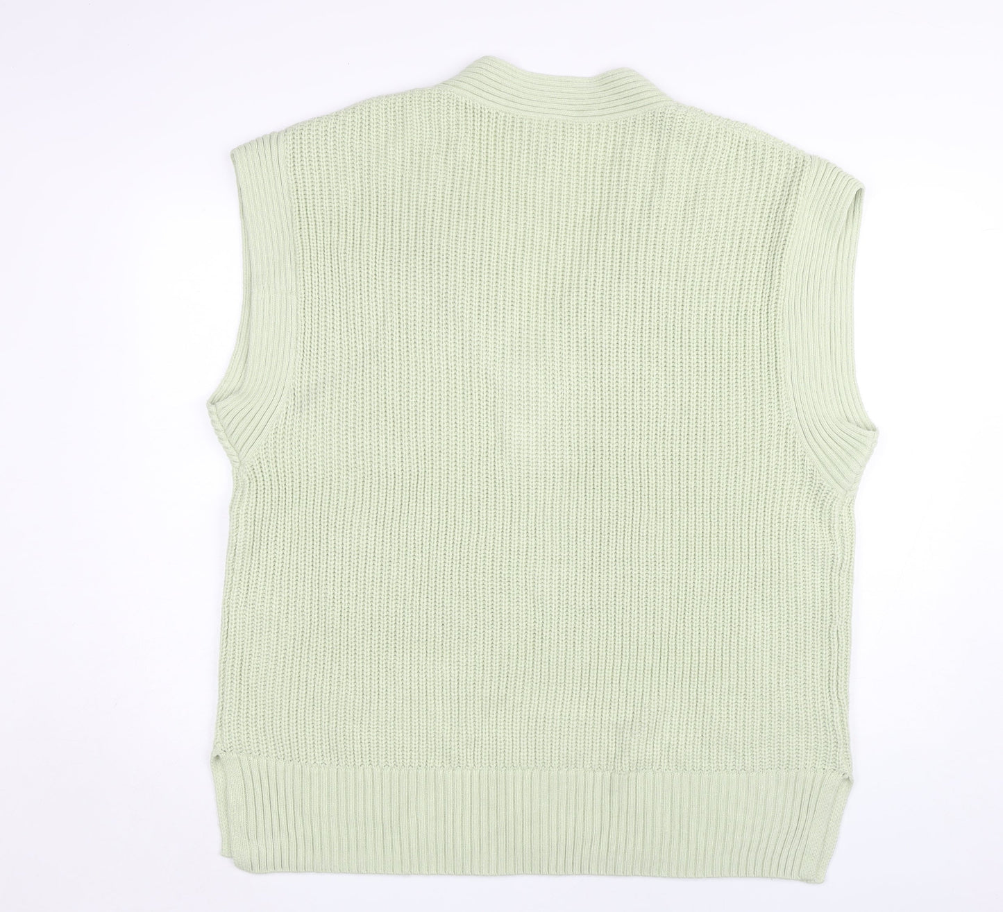 Womens UK Size M Monki Green Vest Jumper