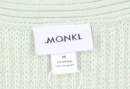 Womens UK Size M Monki Green Vest Jumper