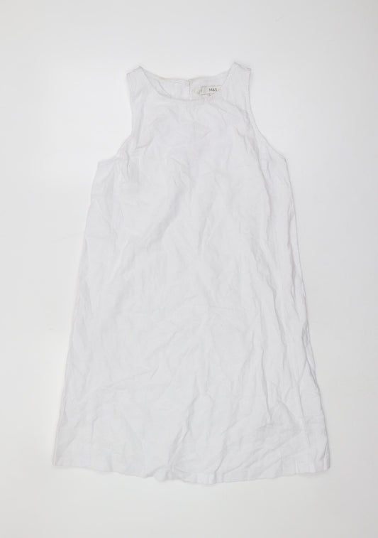 Marks and Spencer Women’s White Shift Dress Size 6