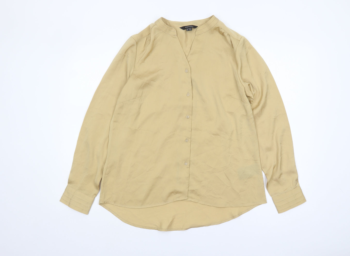 Womens UK Size 16 ESMARA Beige Basic Button-Up
