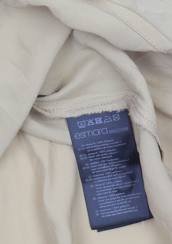 Womens UK Size 16 ESMARA Beige Basic Button-Up
