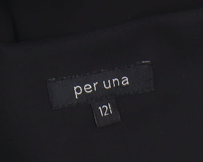 Per Una Women's Black V-Neck Sleeveless Dress Size 12