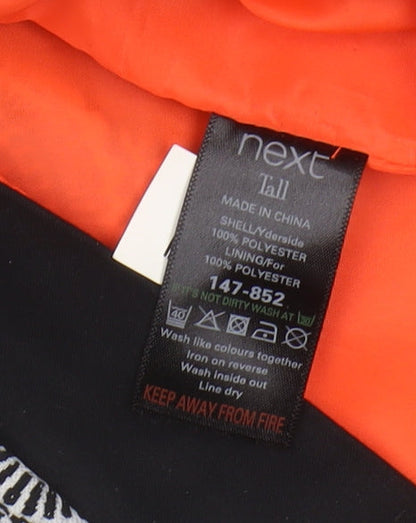 Next Women's Black Geometric Sheath Dress Size 14 Tall