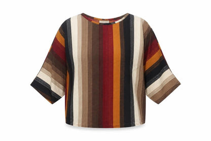 Apricot Women's Multicoloured Striped Blouse S