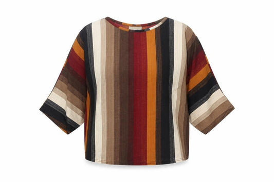 Apricot Women's Multicoloured Striped Blouse S
