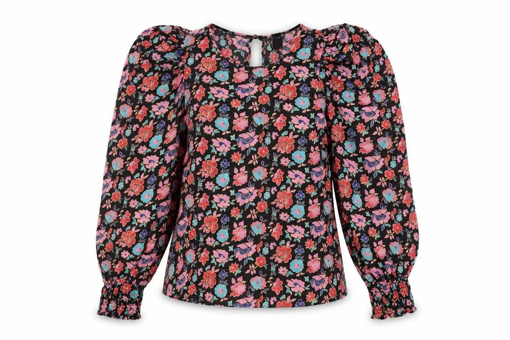 Womens UK Size 10 River Island Multicoloured Basic Blouse