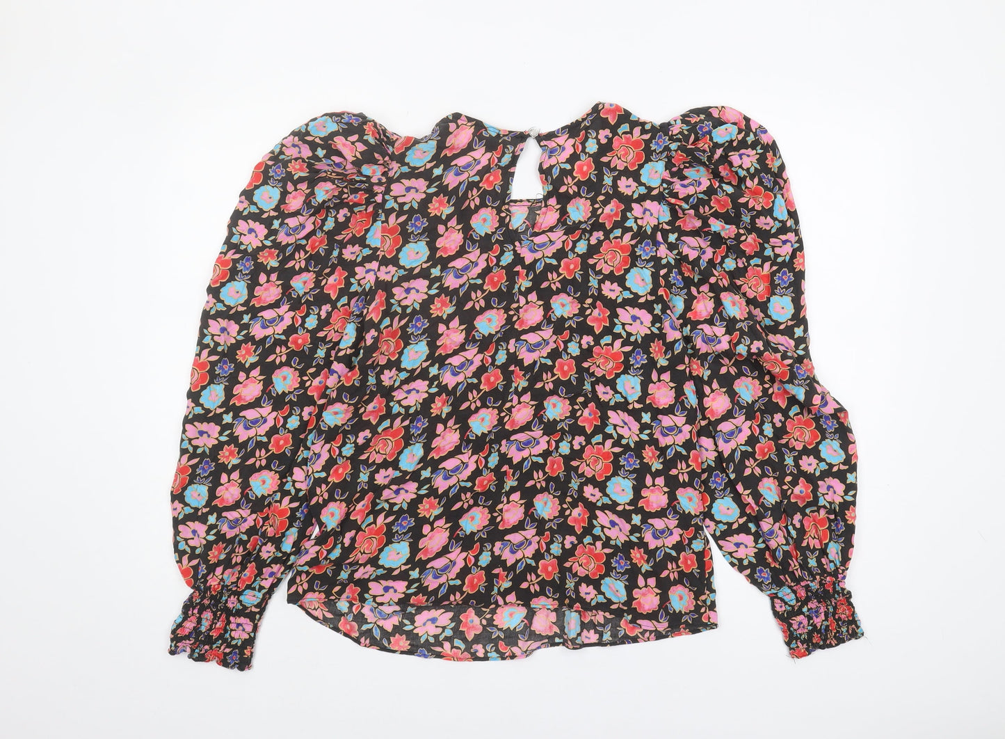 Womens UK Size 10 River Island Multicoloured Basic Blouse