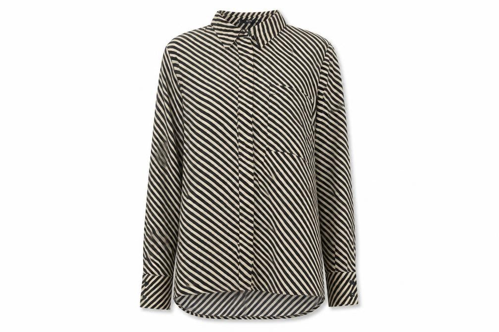 Womens UK Size 10 MNG Basics Black Basic Button-Up